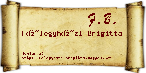 Félegyházi Brigitta névjegykártya